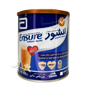 انشور پره بیوتیک با طعم وانیل 400 گرم-Ensure Prebiotic Vanilla