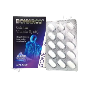 بون آرکو کلسیم ویتامین د3 و کا2 30 قرص-Bonarco Calcium D3 K2 30 F.C. Tablets