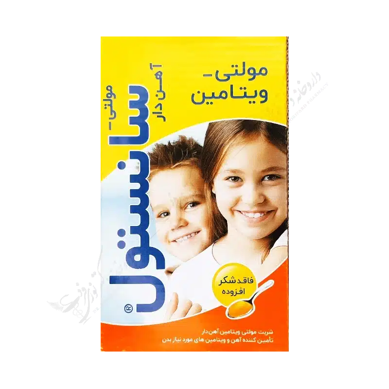 شربت مولتی ویتامین مولتی سانستول + آهن کودکان 155 میلی لیتر-Multi Sanostol with Iron Kids 155 ml Syrup