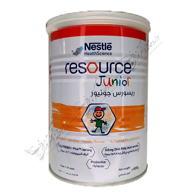 ریسورس جونیور - با طعم وانیل نستله 400 گرمی غذای ویژه رژیمی-Nestle Resource Junior 400 gr