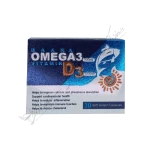 امگا3 500 میلی گرم و ویتامین د3 1000 واحد 30 کپسول ژلاتینی نرم-Omega 3 500mg Vitamin D3n1000IU 30 Softgels