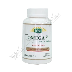 روغن ماهی امگا3 بدون جیوه 1000 میلی گرمی 100 کپسول ژلاتینی نرم-Omega 3 Fish Oil 1000 mg 100 Softgels