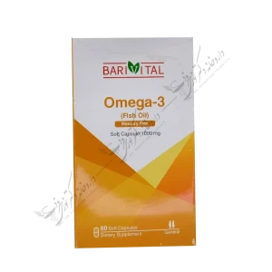 اُمگا 3 روغن ماهی فاقد جیوه 60 کپسول 1000 میلی گرم-Omega 3 Fish Oil Mercury Free 60 1000mg