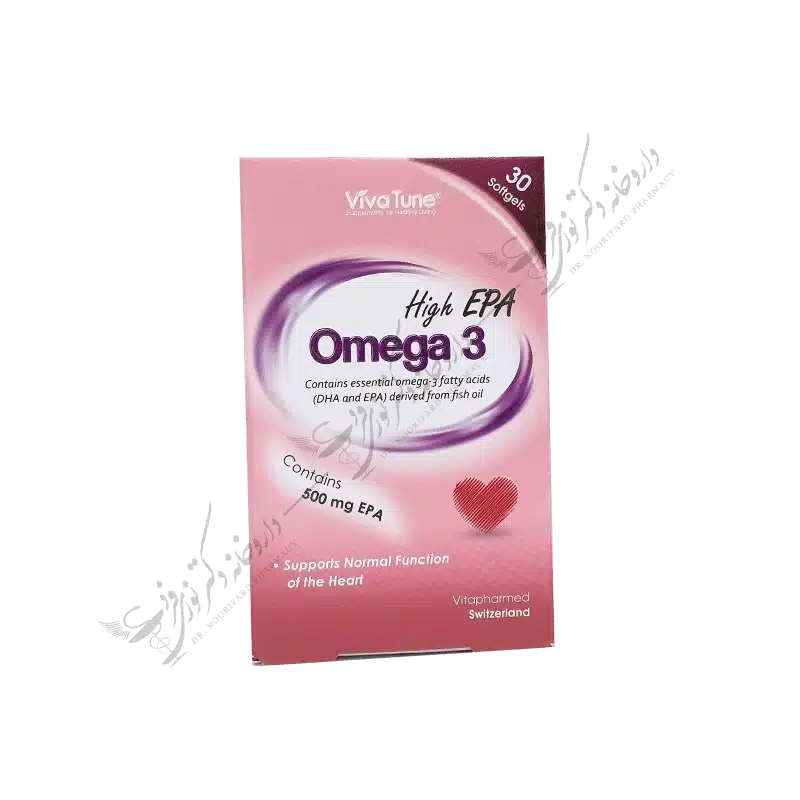 کپسول نرم ژلاتینی امگا 3 حاوی 500 میلی گرم EPA-Omega 3 High EPA 30 Softgles