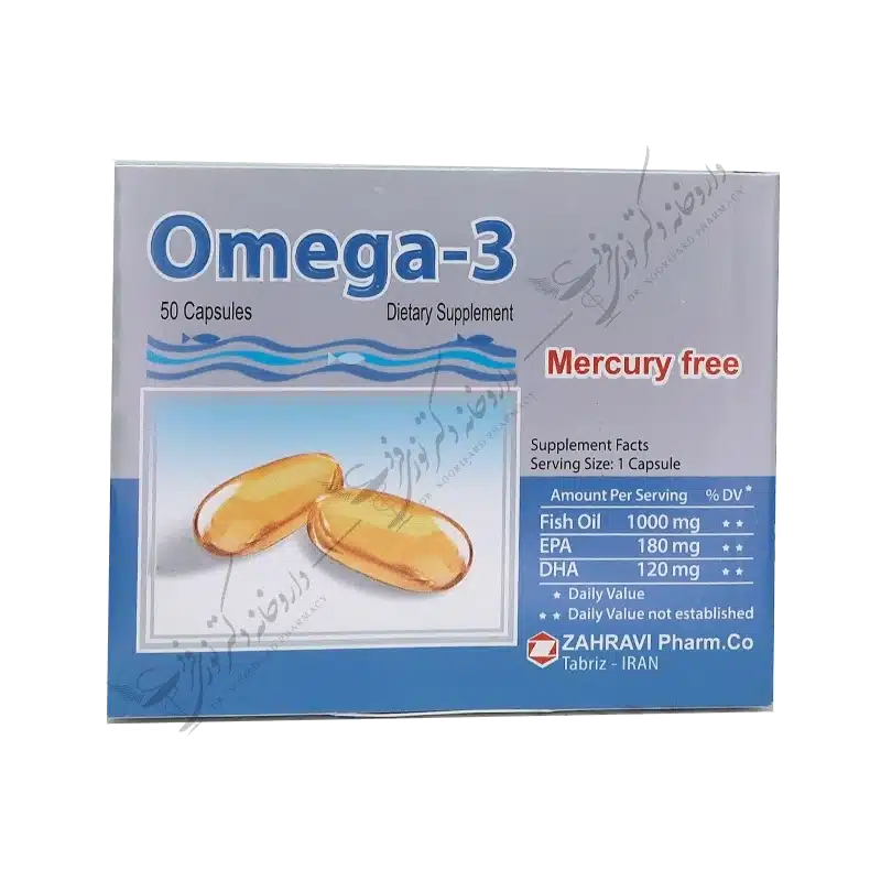 امگا 3 بدون جیوه 50 کپسول-Omega 3 Mercury Free 50 Capsules