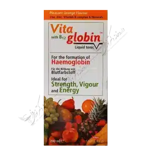 محلول خوراکی ویتاگلوبین + B12 حجم 200 میلی لیتر-Vita Globin with B12 Liquid Tonic 200 ml