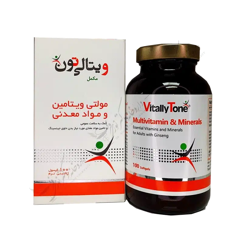 مولتی ویتامین و مواد معدنی ویتالی تون 100 کپسول نرم ژلاتینی-Vitally Tone Multivitamin & Mineals 100 Softgels