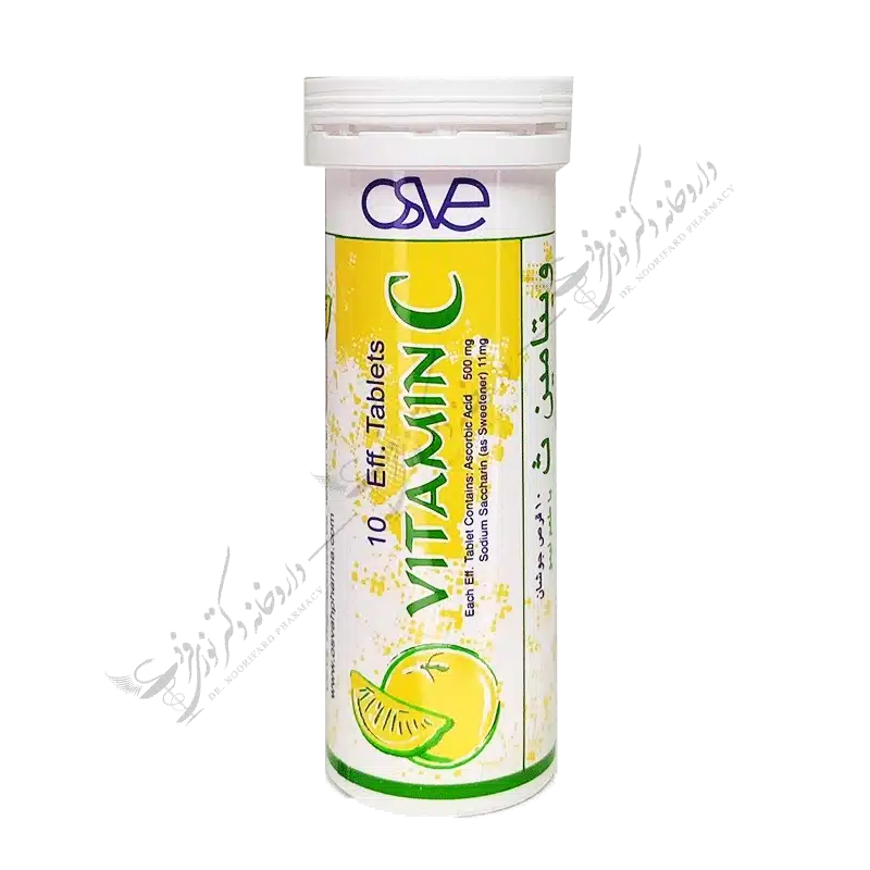 ویتامین ث 500 میلی گرمی با طعم لیمو 10 قرص جوشان-Vitamin C 500 mg 10 Eff. Tablets