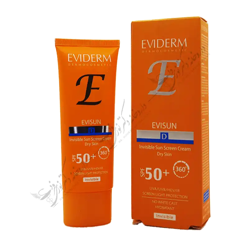 کرم ضد آفتاب پوست خشک بی رنگ SPF50 اویدرم 40 میلی لیتر 1 ویژگی های کرم ضد آفتاب پوست خشک SPF۵۰ اویدرم حفاظت کامل ۳۶۰ درجه در برابر تمامی اشعه‌های خورشید (UVA/UVB/HEV/IR) دارای SPF ۵۰ بدون داشتن فیلترهای شیمیایی حفاظت آنتی اکسیدانی قوی آبرسان و مرطوب کننده