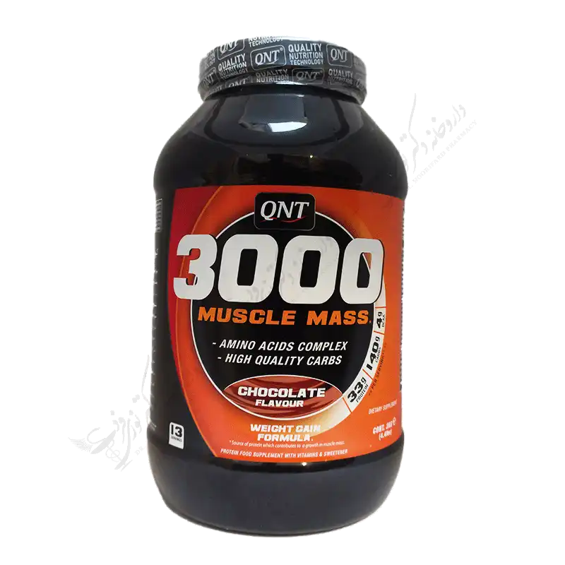 ماسل مس - پودر 2000gr شکلاتي (QNT) - 3000 Muscle Mass 2000 G Powder (Chocolate)