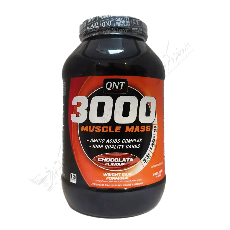 ماسل مس - پودر 3000gr شکلاتي (Qnt) - 3000 Muscle Mass 3000 G Powder (Chocolate)