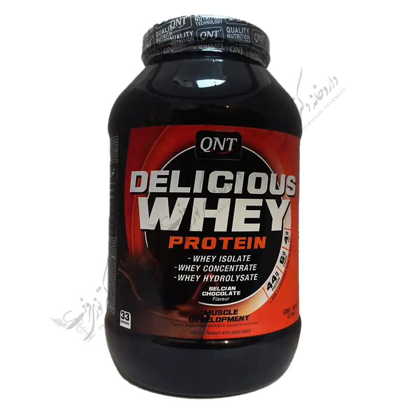 وي پروتئين دليشس QNT)1000gr) شکلاتي - Delicious Whey Protein 1000 G Powder (Chocolate)