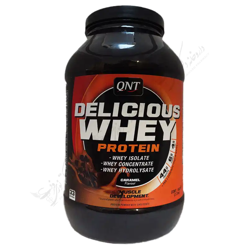 وي پروتئين دليشس QNT)1000gr) کارامل - Delicious Whey Protein 1000 G Powder (Caramel)