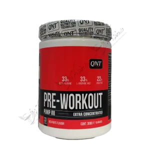 پري ورک اوت پمپ آر ايکس پودر QNT) 300gr) - Pre-Workout Pump Rx (Extra Concentrated) - 300 G Powder