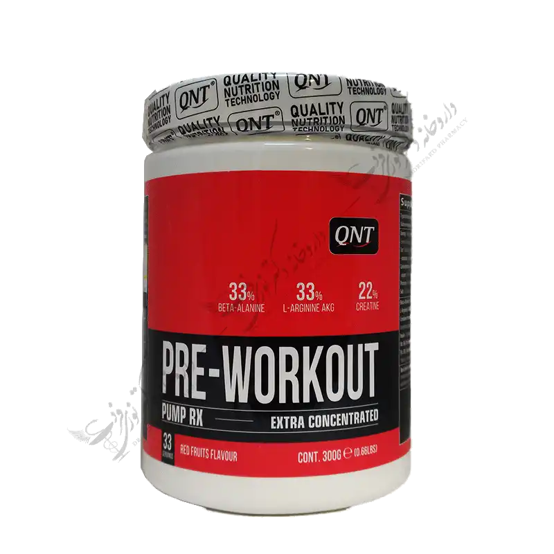 پري ورک اوت پمپ آر ايکس پودر QNT) 300gr) - Pre-Workout Pump Rx (Extra Concentrated) - 300 G Powder